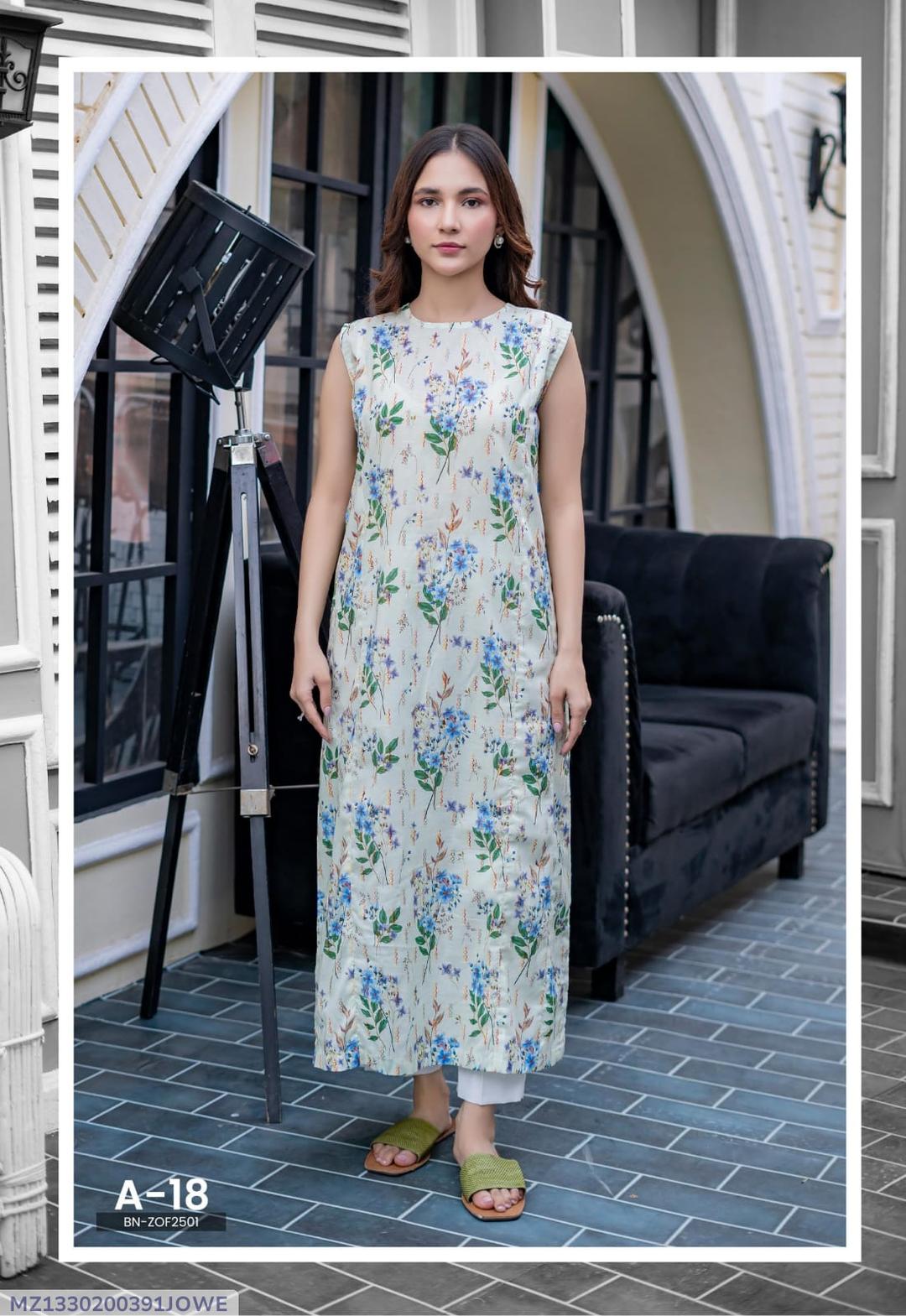 1 Pc Women's Unstitched Printed Kurti