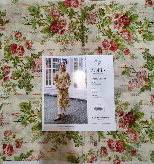 1 Pc Women's Unstitched Printed Kurti