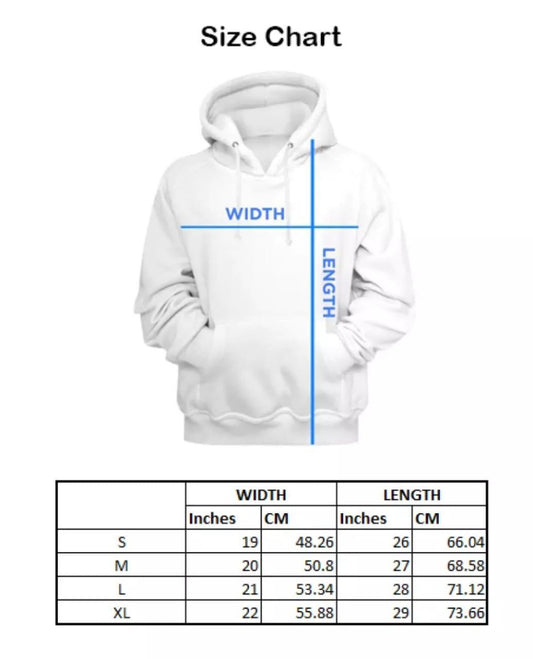 Men's Fleece Printed Hoodie