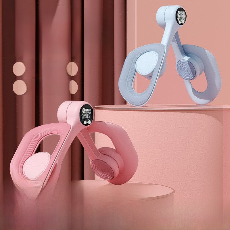 Home leg clamping pelvic floor muscle trainer