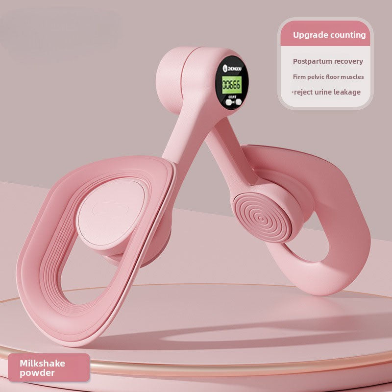Home leg clamping pelvic floor muscle trainer
