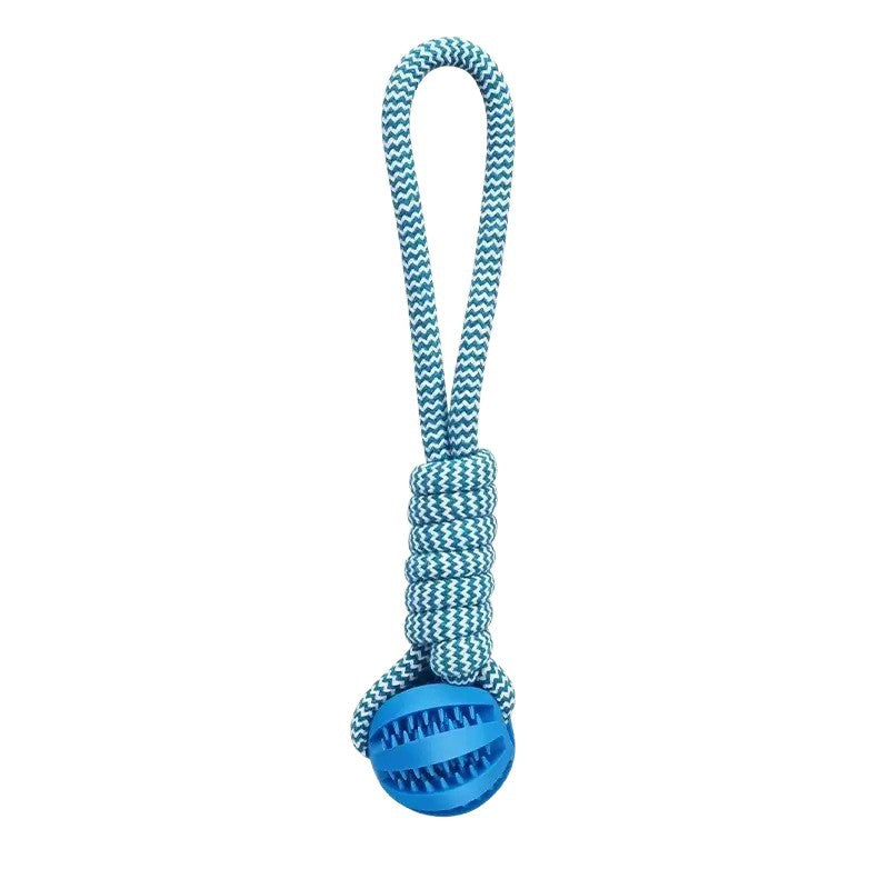 Tug-of-war food leak ball dog toy