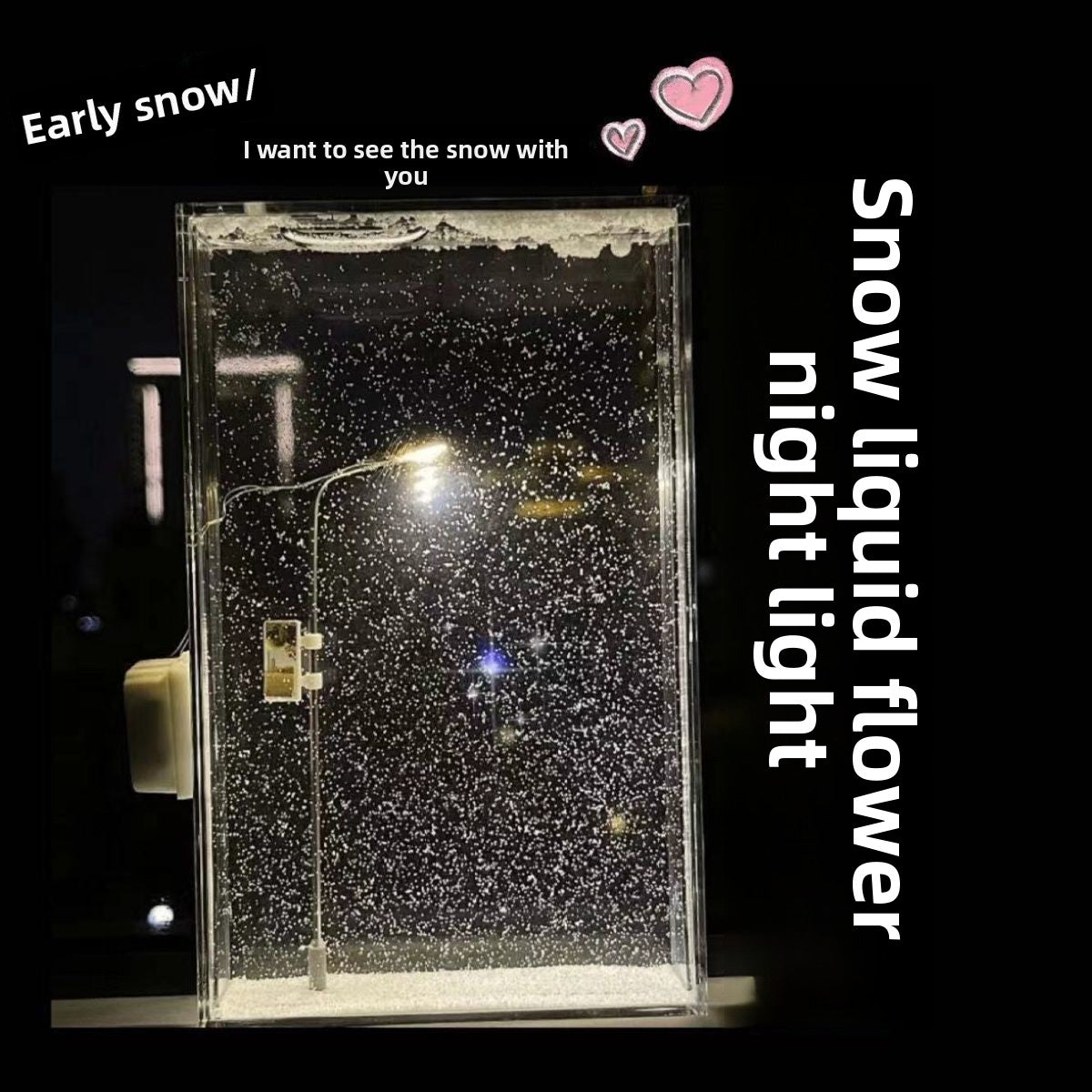 Snowy Night Flowing DIY Nightlight Kit