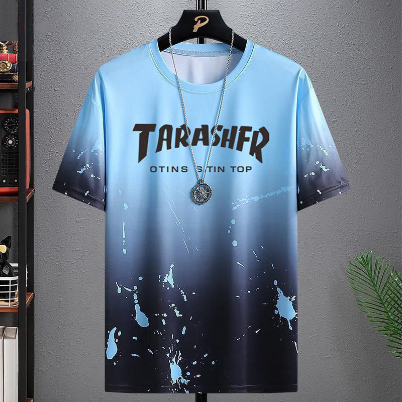 Men's ice silk short-sleeved t-shirt