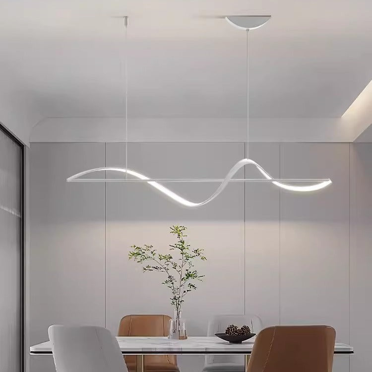 Modern LED Chandelier for Dining Room with Adjustable Height