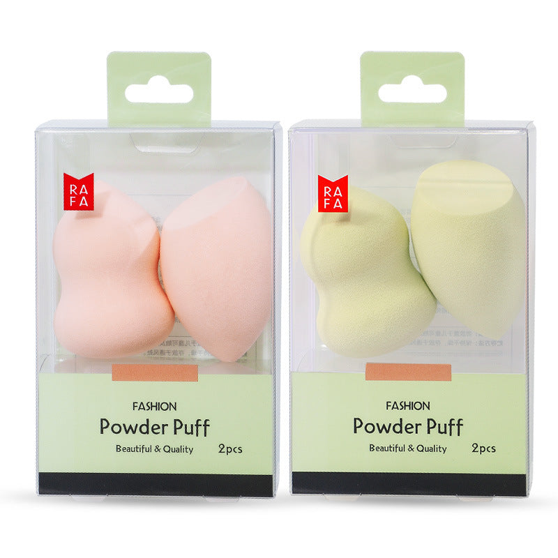 Cut a gourd diagonally into a cosmetic sponge powder puff