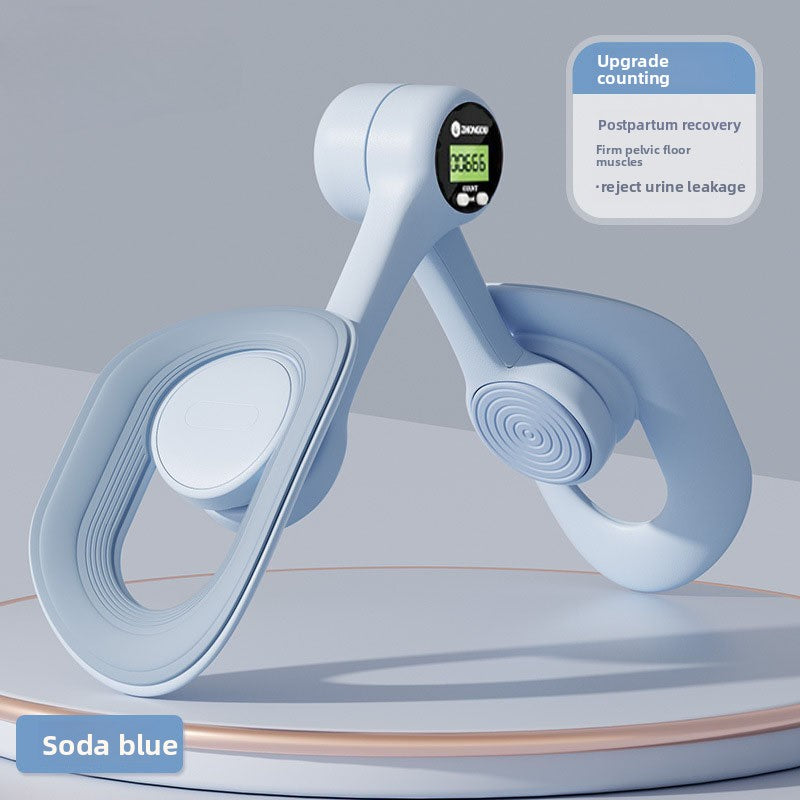 Home leg clamping pelvic floor muscle trainer