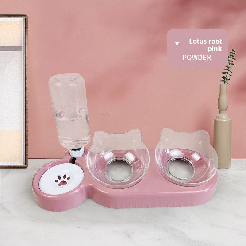 Cat Bowl Automatic Drinking and Feeding Basin
