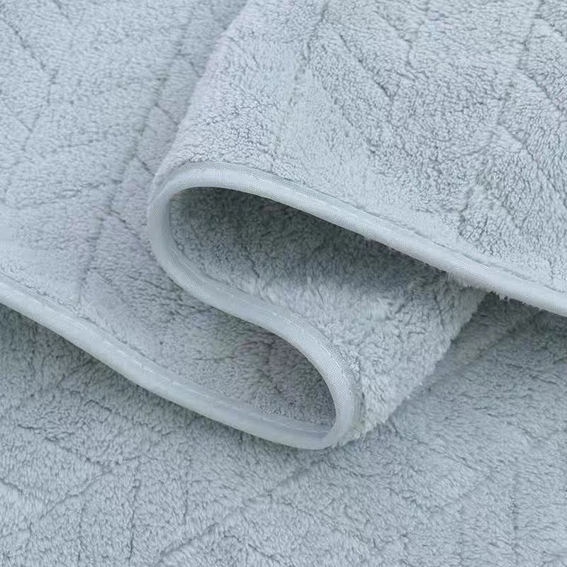 Soft Coral Fleece Towel and Bath Towel Set