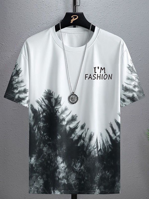 Men's ice silk short-sleeved t-shirt