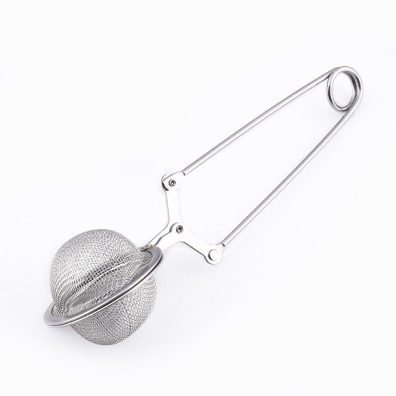 Tea tongs and tea brewing mesh filter