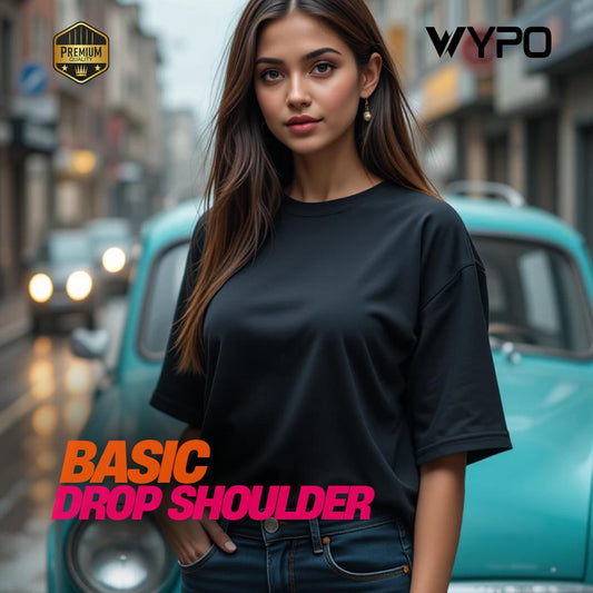 Drop Shoulder Oversized Shirt for Girls – Casual Streetwear Style