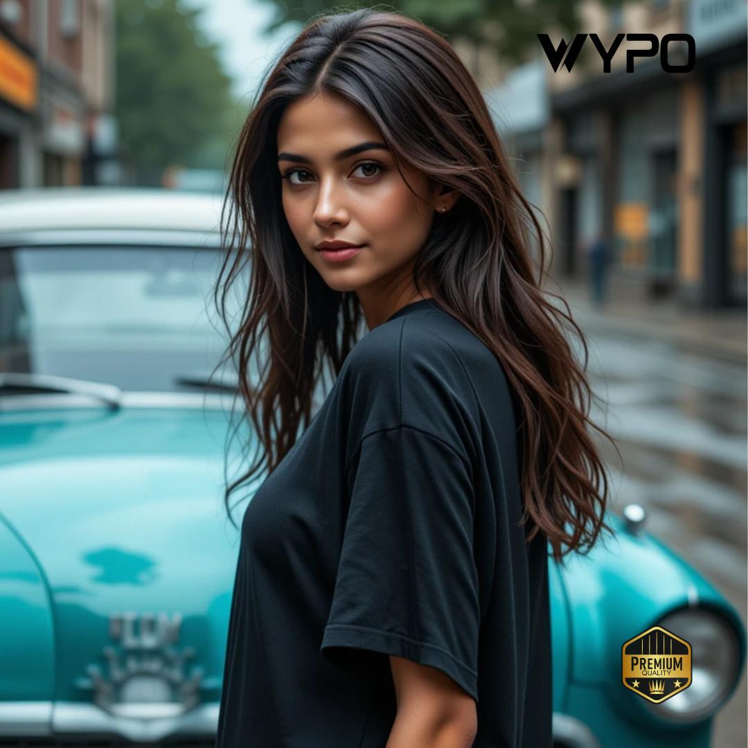 Drop Shoulder Oversized Shirt for Girls – Casual Streetwear Style