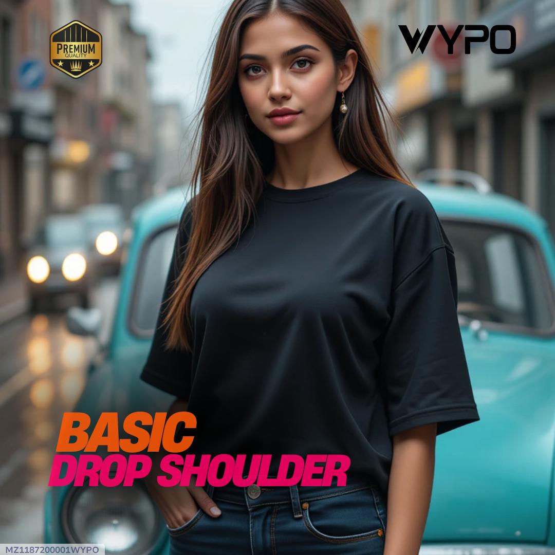 Drop Shoulder Oversized Shirt for Girls – Casual Streetwear Style