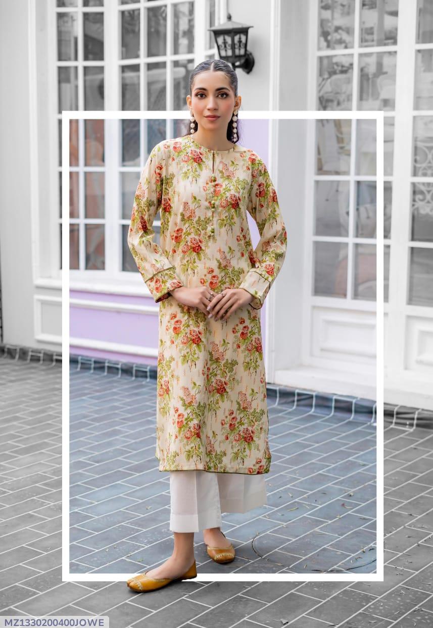 1 Pc Women's Unstitched Printed Kurti