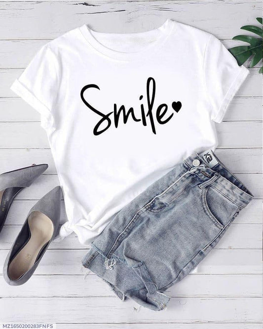 1 Pc Women's Stitched Printed T-Shirt