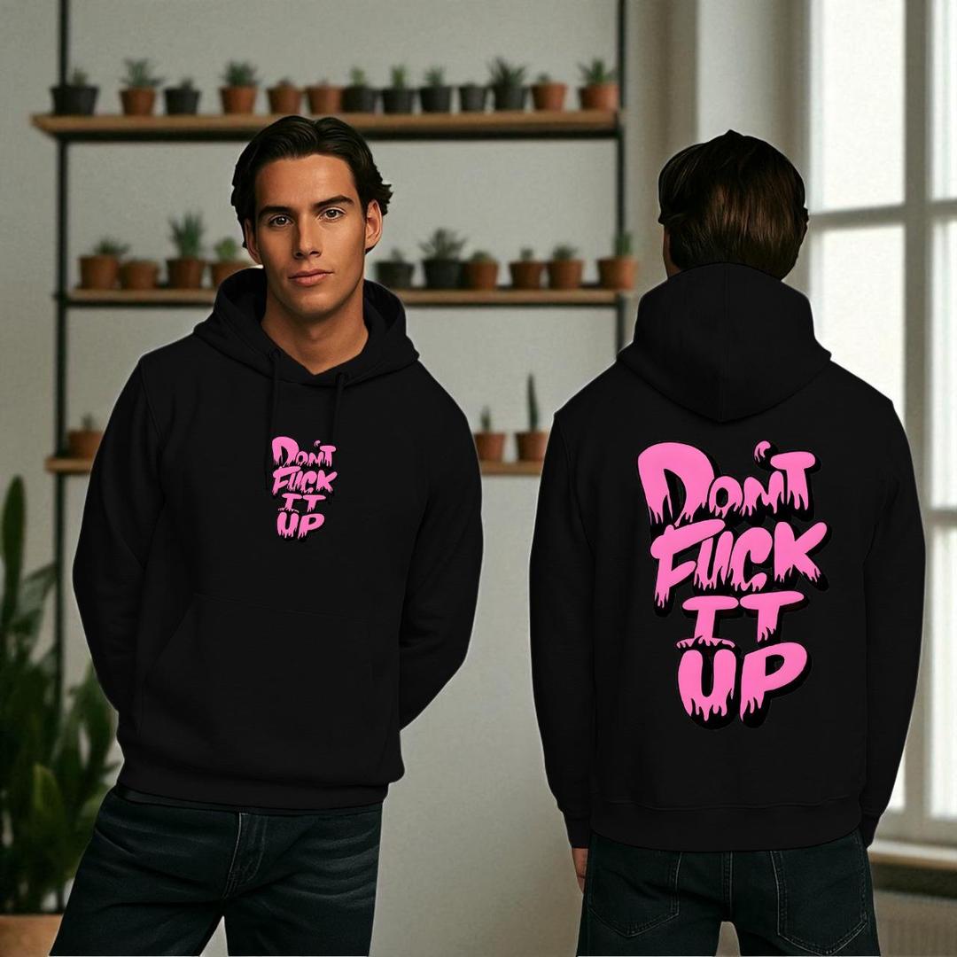 Men's Fleece Printed Hoodie