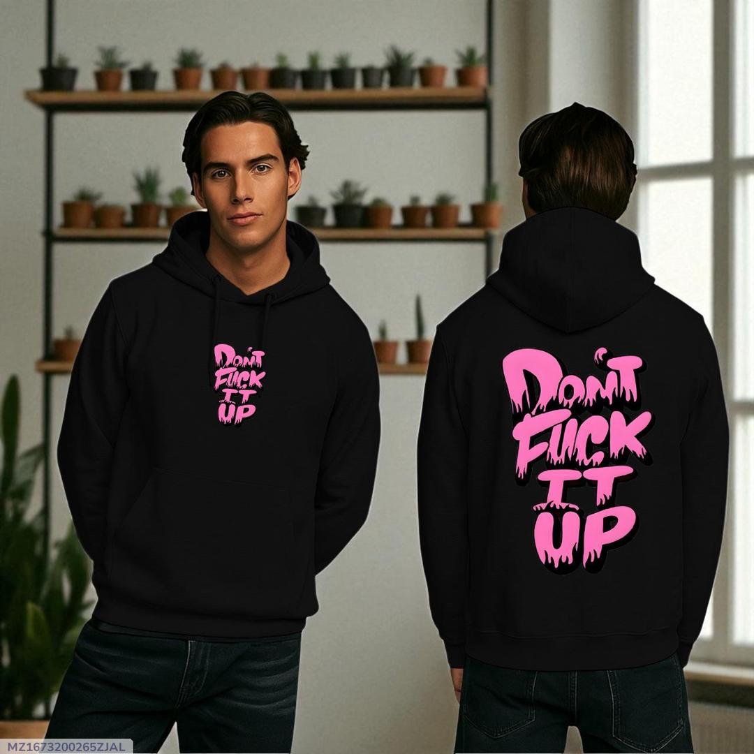 Men's Fleece Printed Hoodie