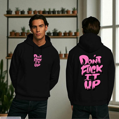 Men's Fleece Printed Hoodie