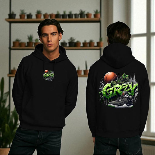 Men's Fleece Printed Hoodie
