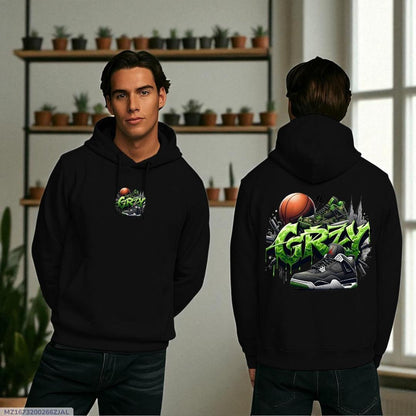 Men's Fleece Printed Hoodie