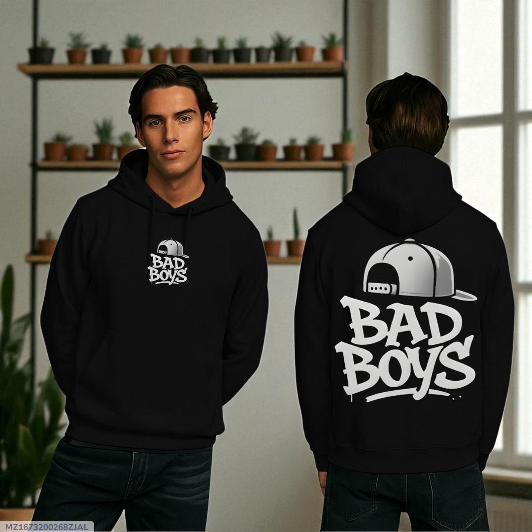 Men's Fleece Printed Hoodie