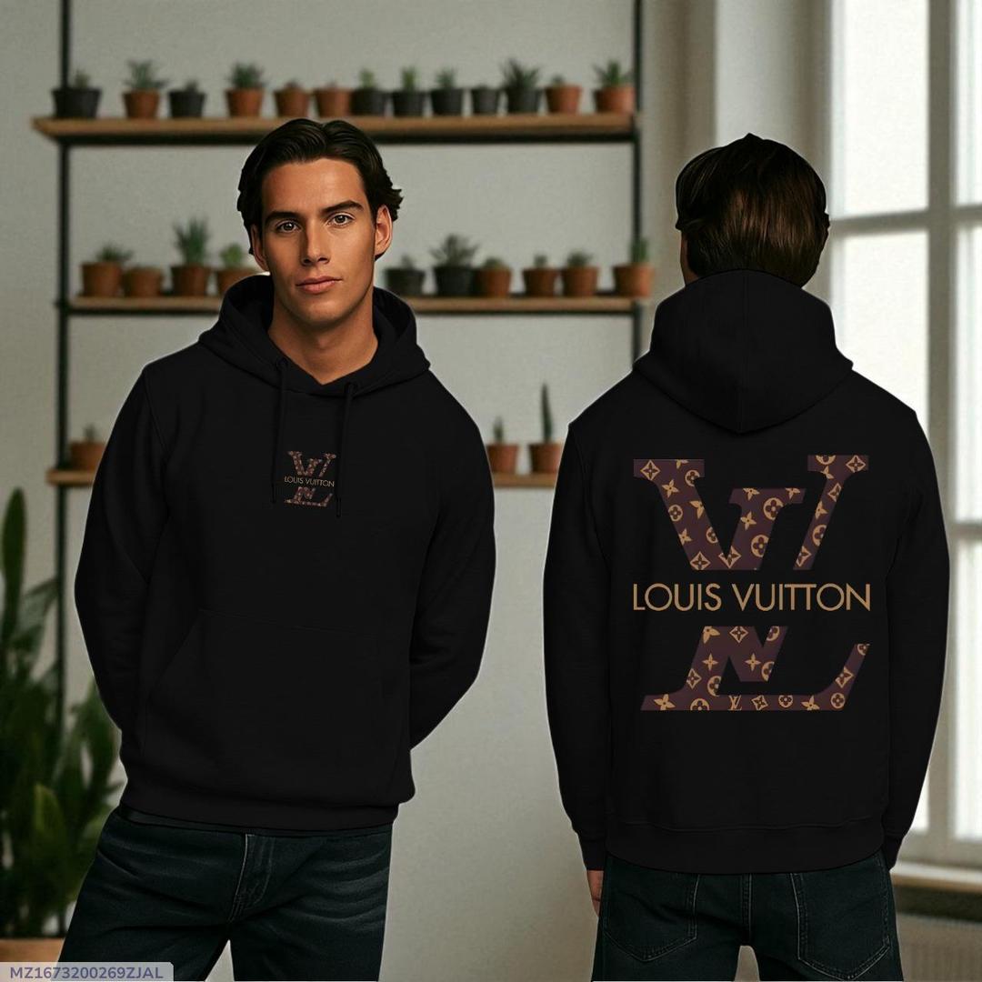 Men's Fleece Printed Hoodie