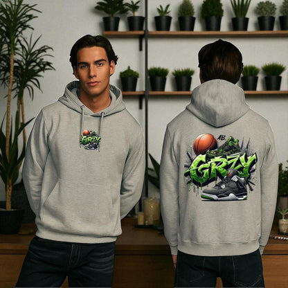 Men's Fleece Printed Hoodie