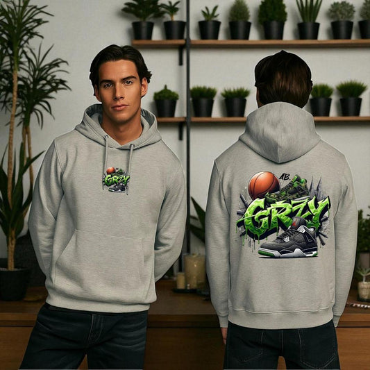 Men's Fleece Printed Hoodie