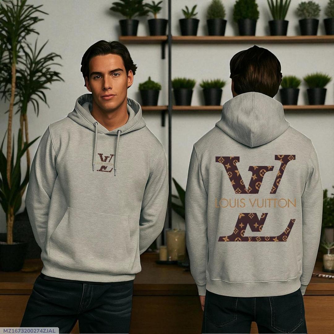 Men's Fleece Printed Hoodie