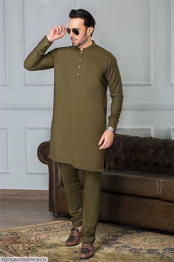 Men's Wash And Wear Plain Suit