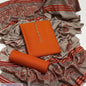 3 Pcs Women's Unstitched Plain Suit