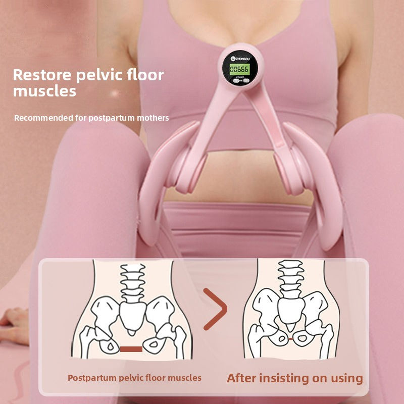 Home leg clamping pelvic floor muscle trainer